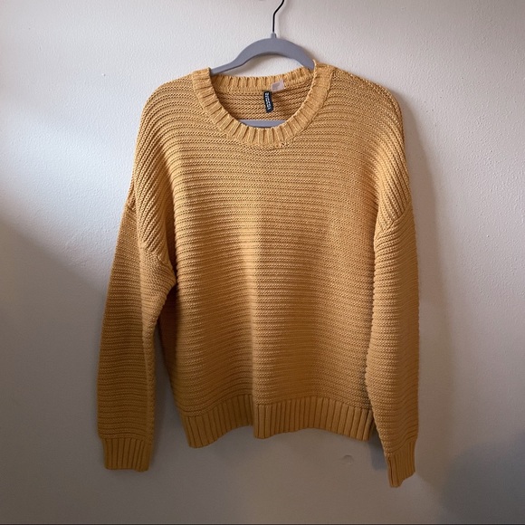 Divided Sweaters - Divided Crew Neck Mustard Sweater